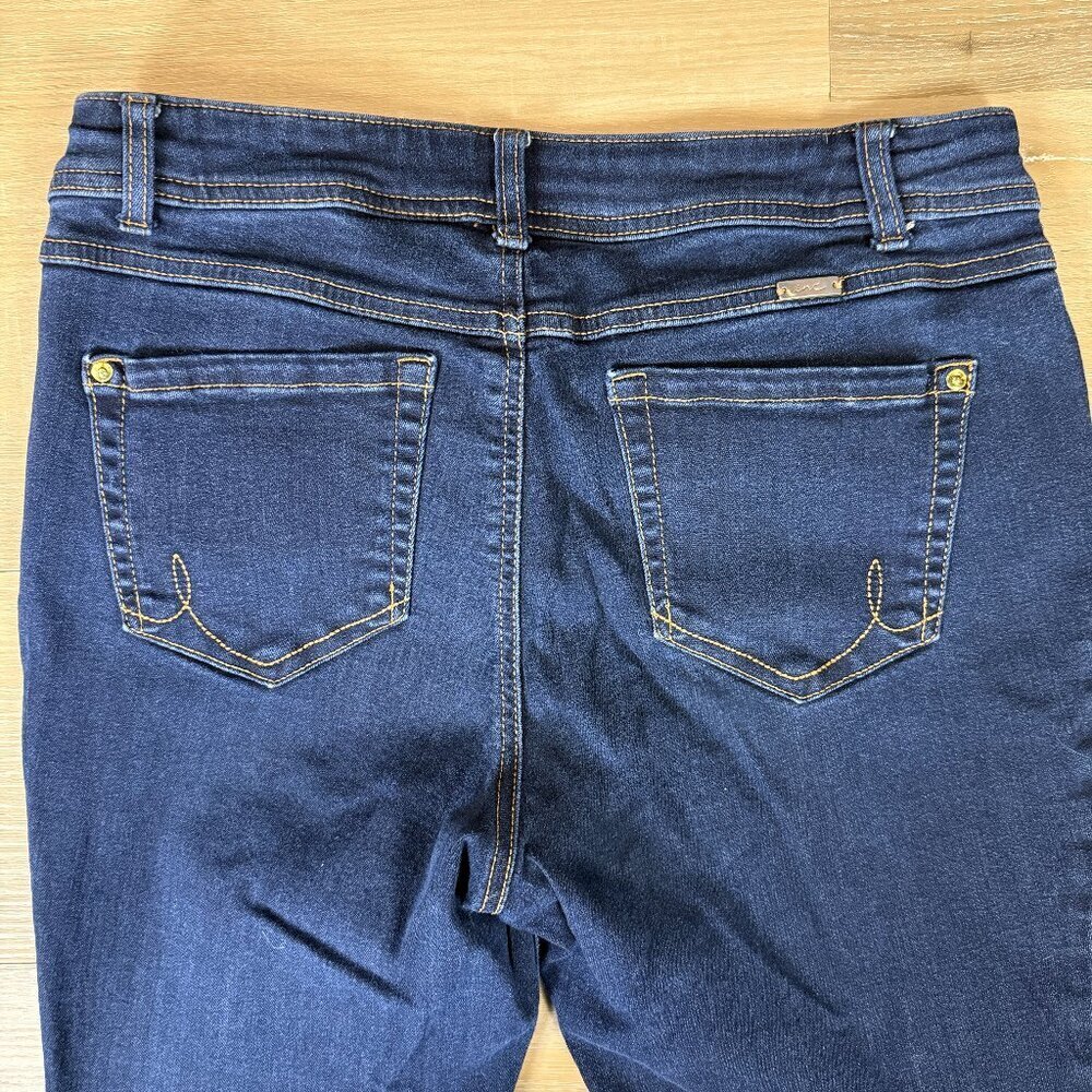 INC International Concepts Dark Wash Skinny Leg Jeans | Size 12 Petite - Picture 4 of 7